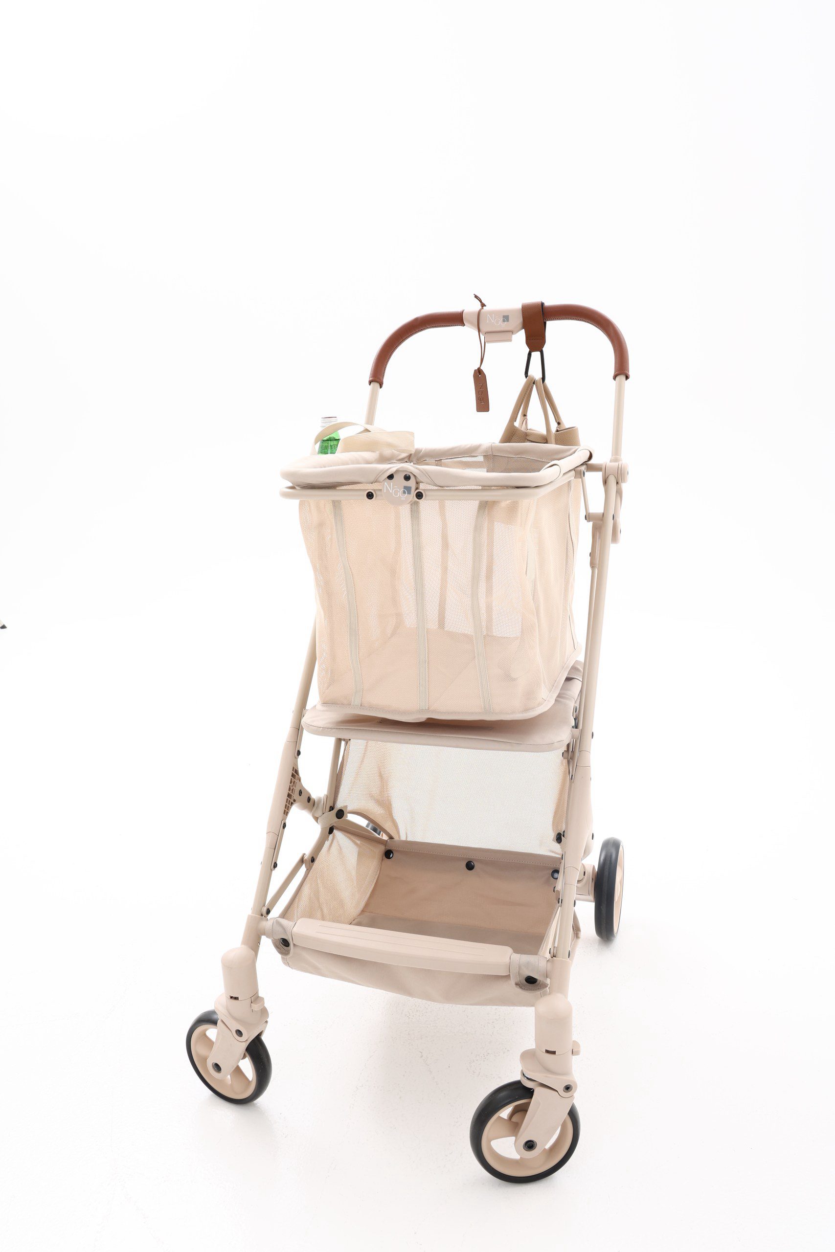 Large Shopping stroller - Beige - Image 2