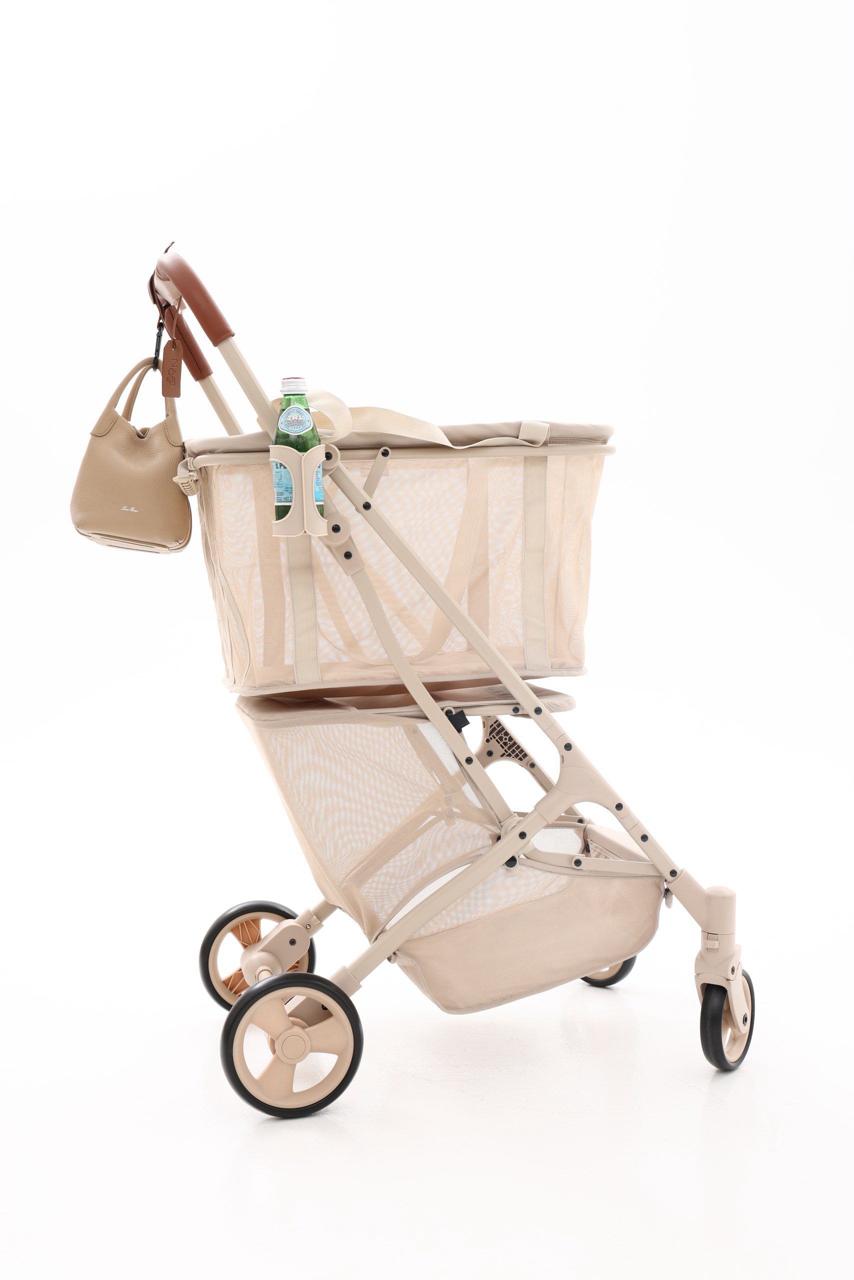 Large Shopping stroller - Beige - Image 3