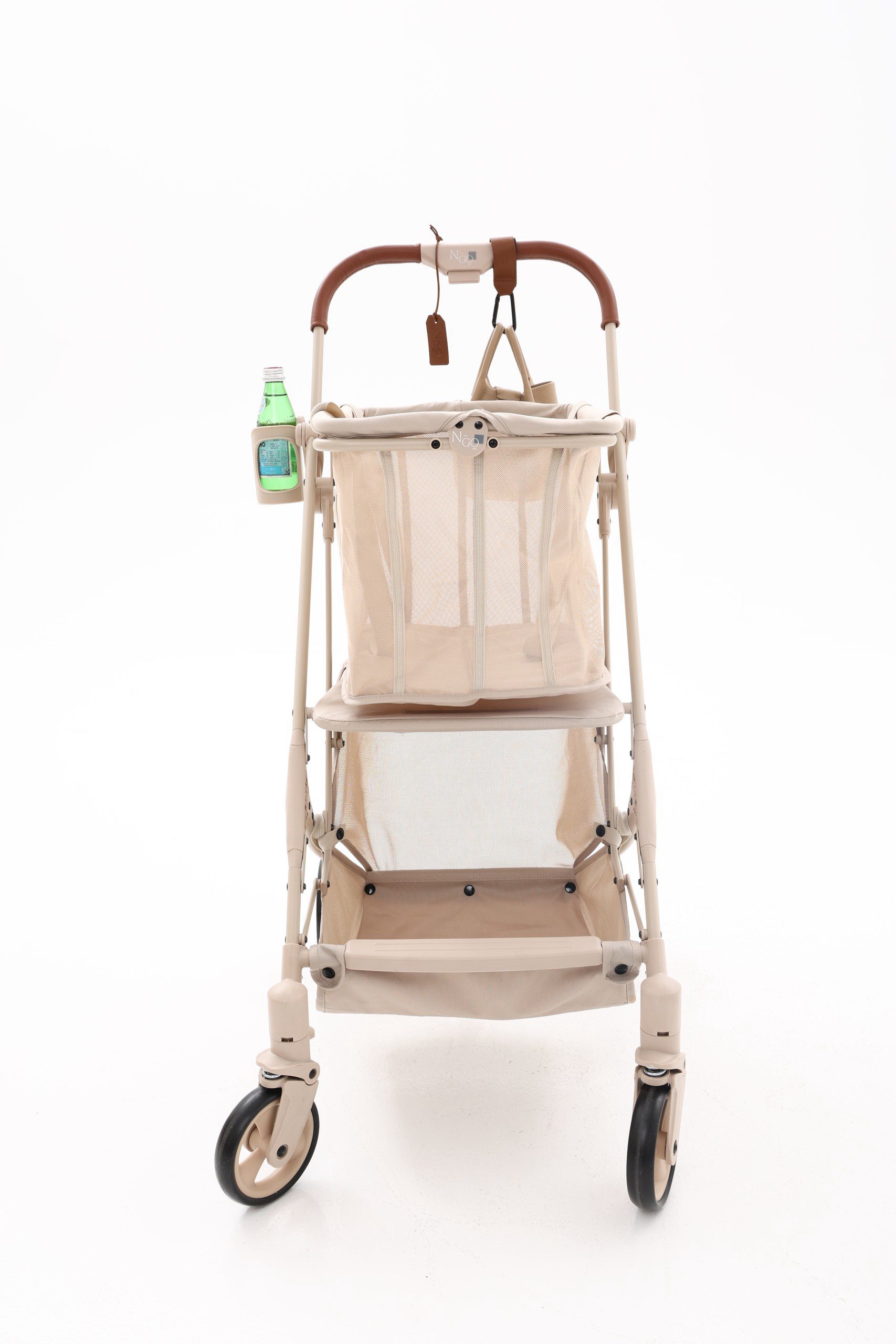 Large Shopping stroller - Beige - Image 4