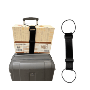 Adjustable Elastic Luggage Strap – Black