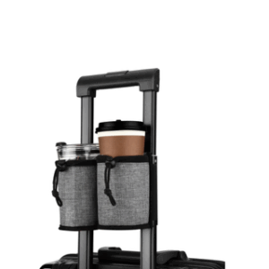 Suitcase coffee holder