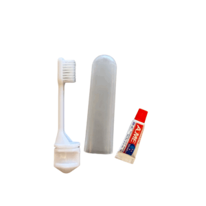 Mini toothbrush and toothpaste
