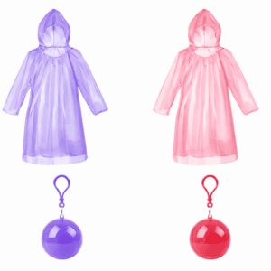 Disposable raincoat for adults - Pink