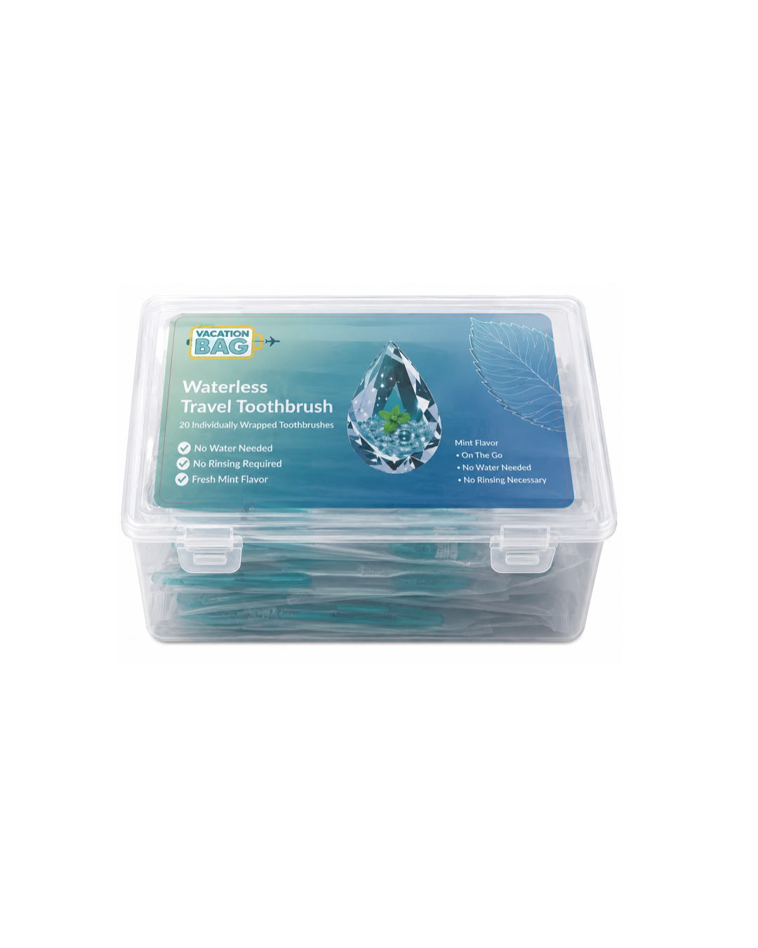 Waterless Travel Toothbrush (20 pcs)